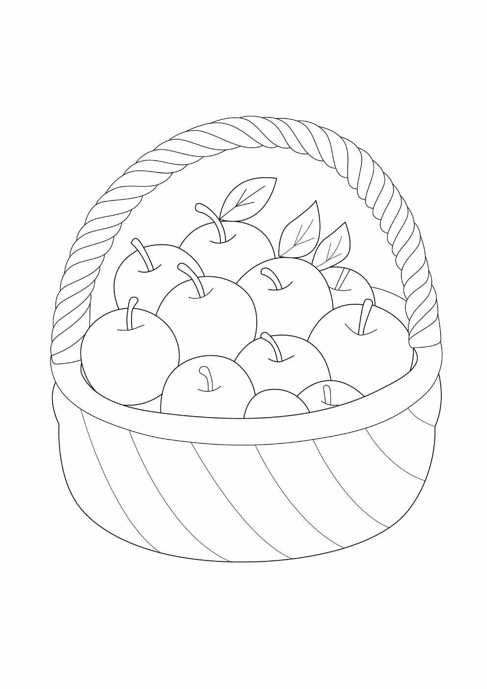 Apple Coloring Book coloring page 4