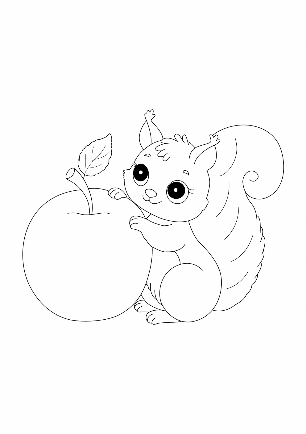 Apple Coloring Book coloring page 5