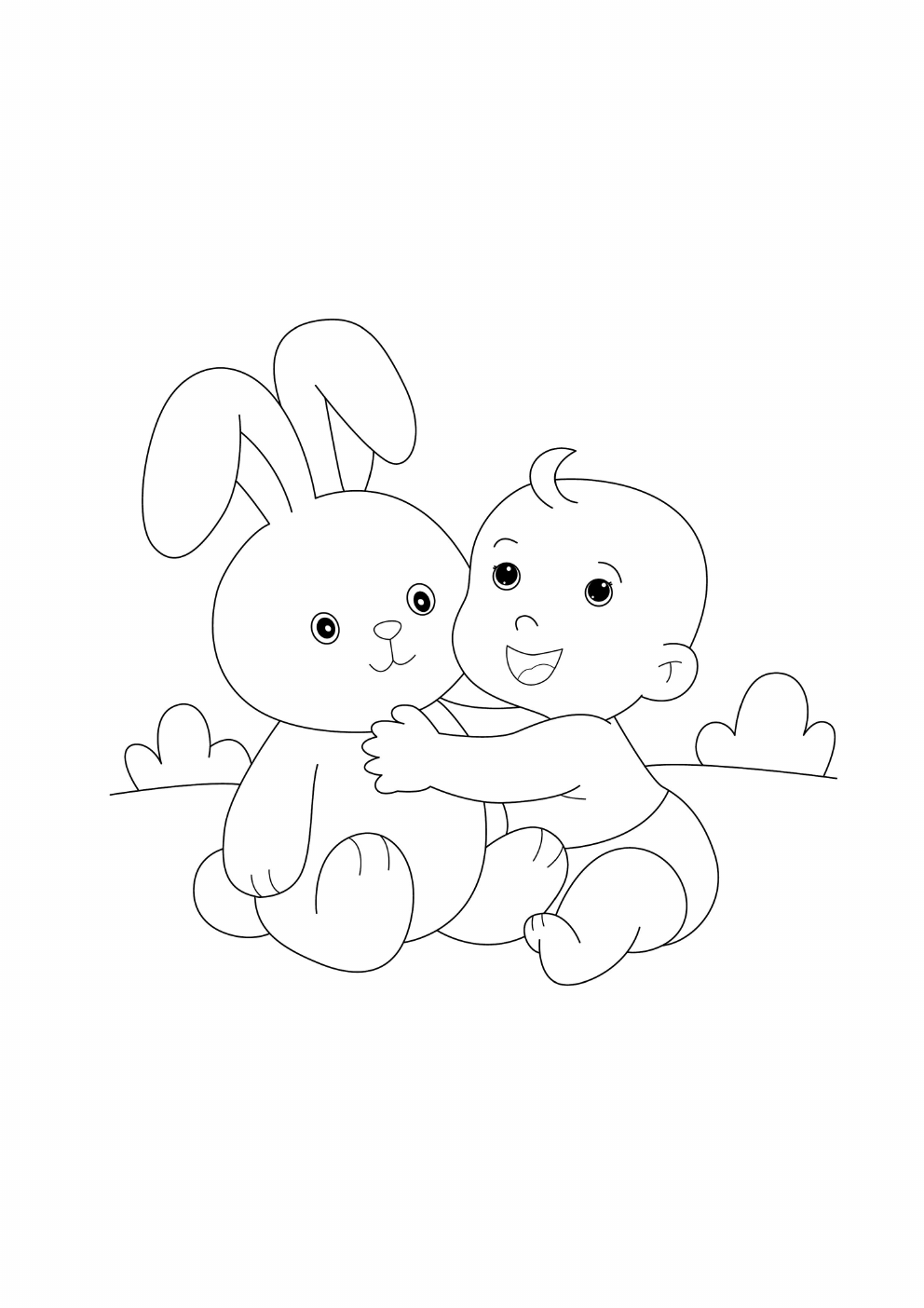 Baby Coloring Book coloring page 1