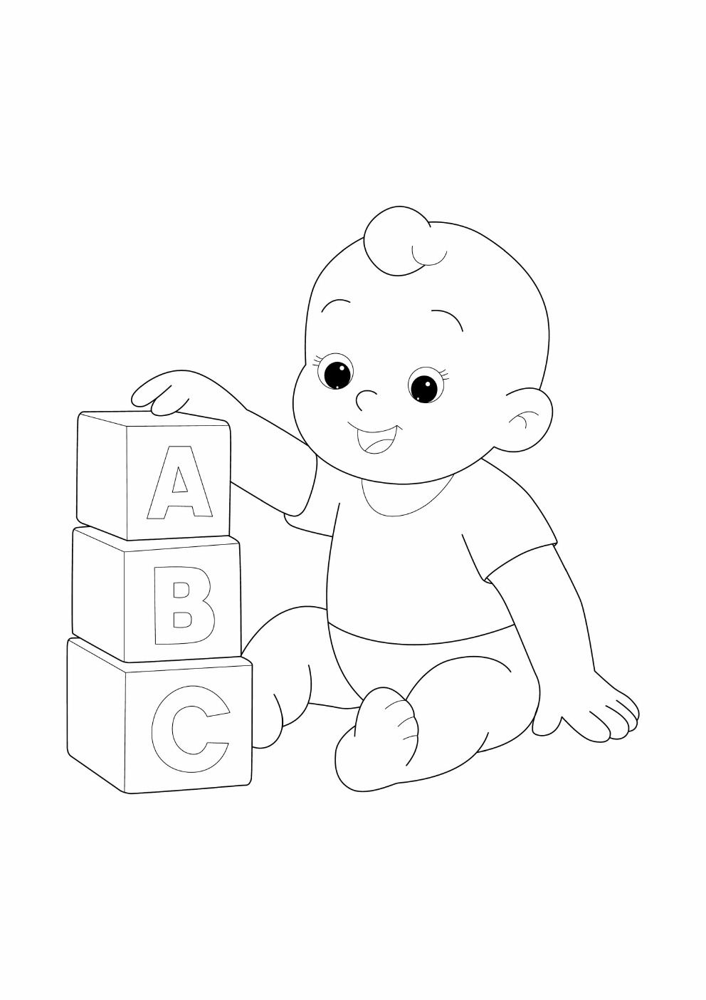 Baby Coloring Book coloring page 8