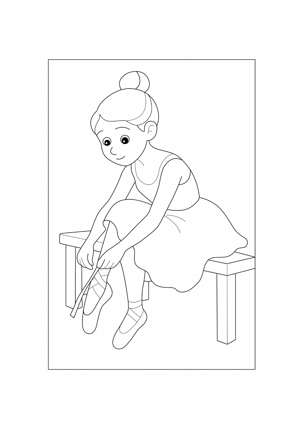 Ballet Coloring Book coloring page 2