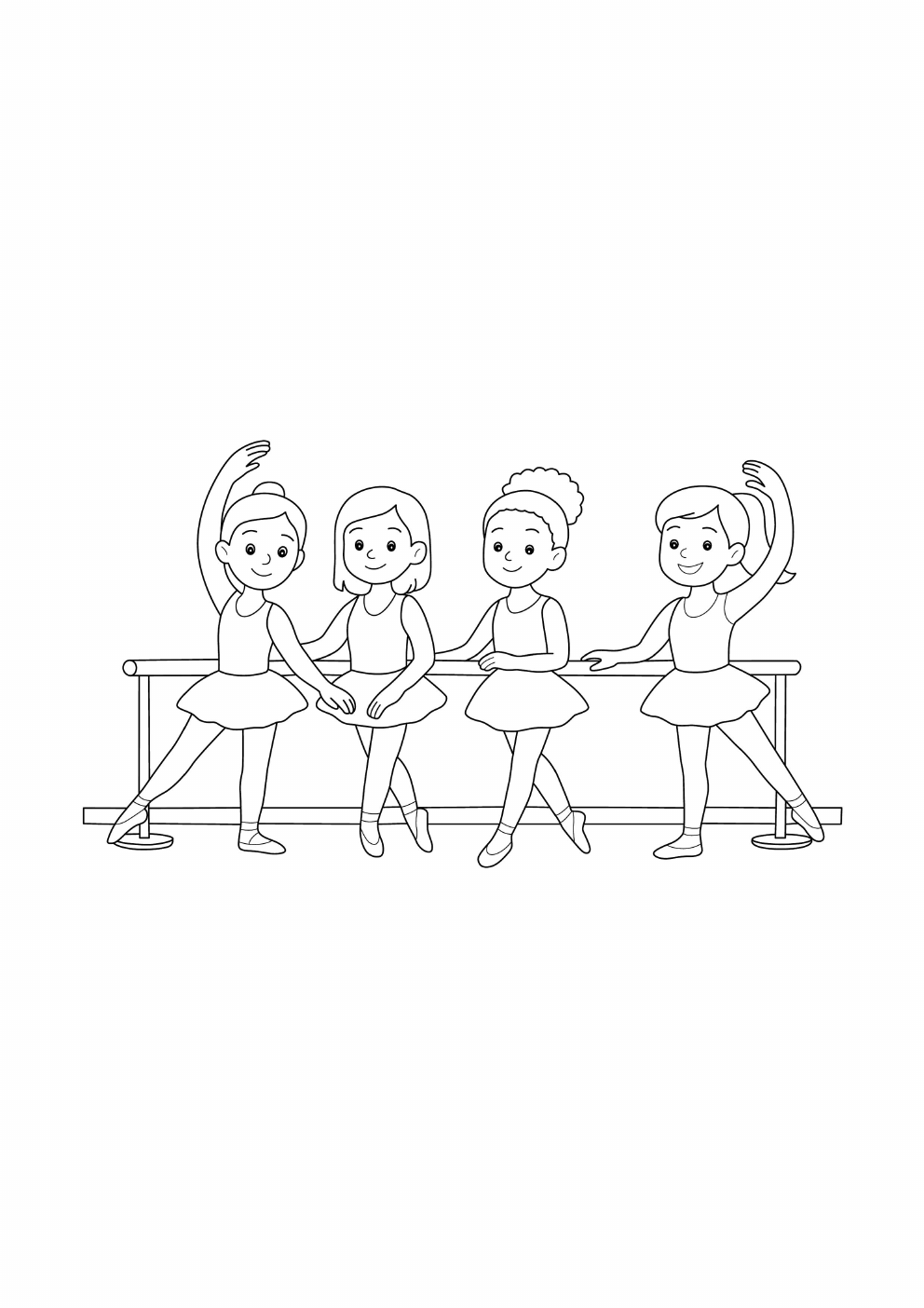 Ballet Coloring Book coloring page 3