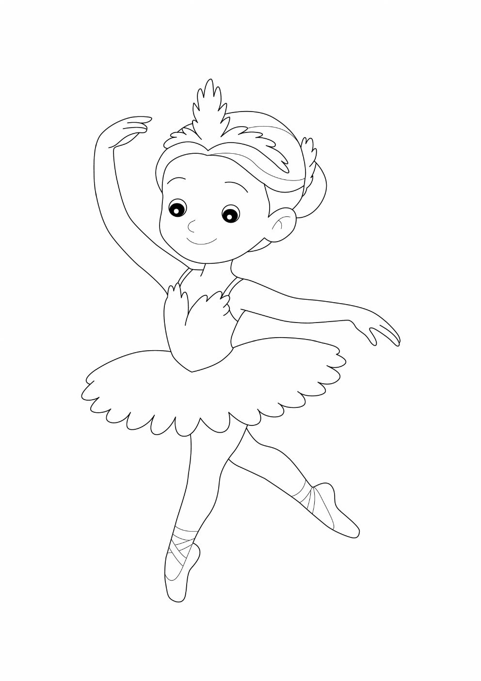 Ballet Coloring Book coloring page 6