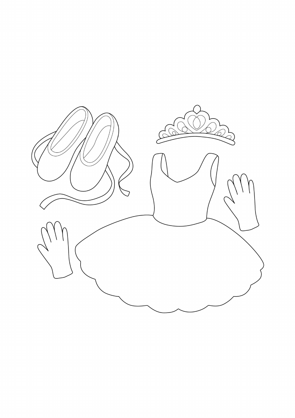 Ballet Coloring Book coloring page 7