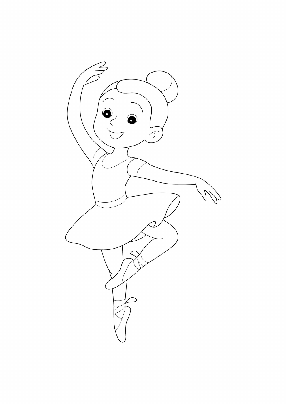 Ballet Coloring Book coloring page 8