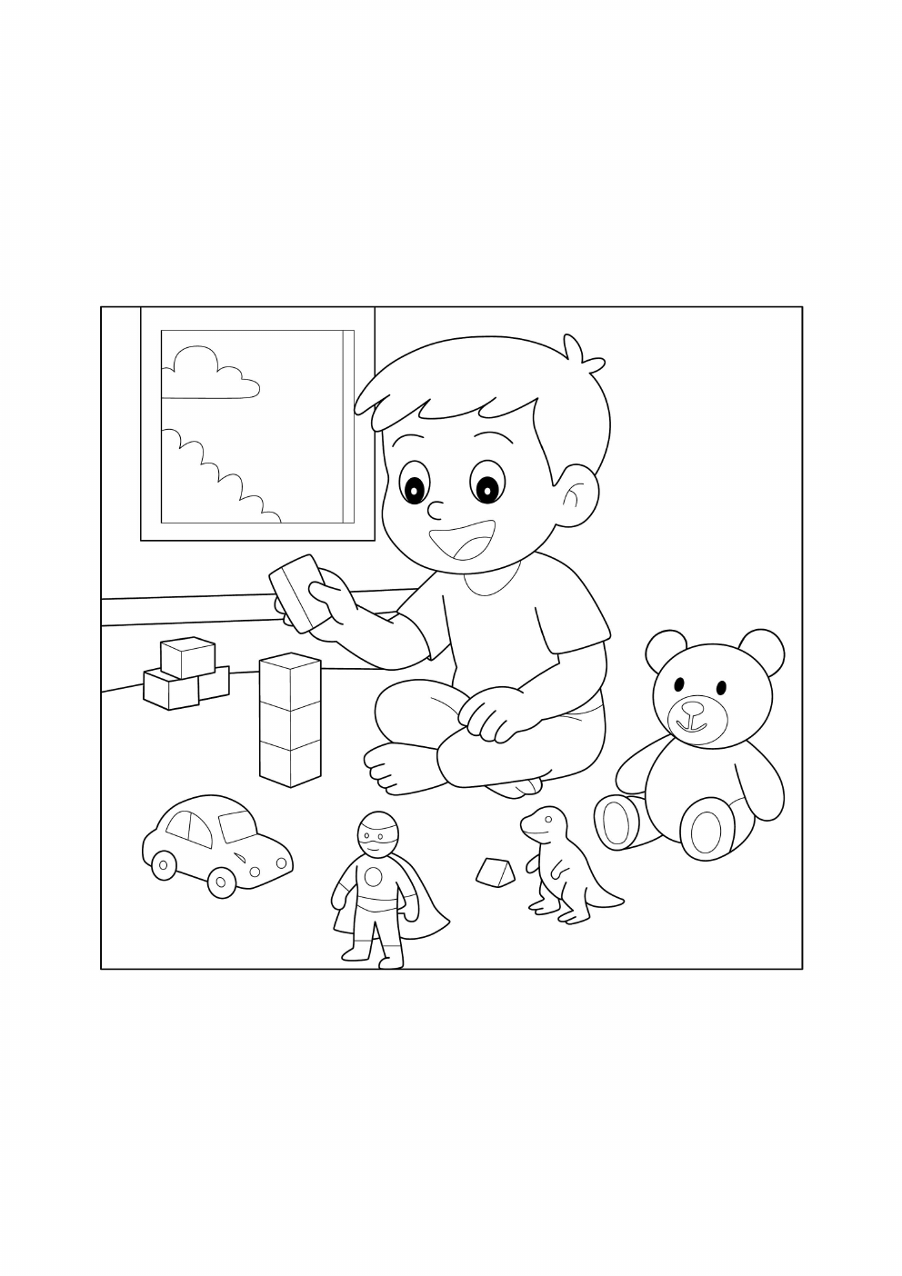 Kids Coloring Book coloring page 17