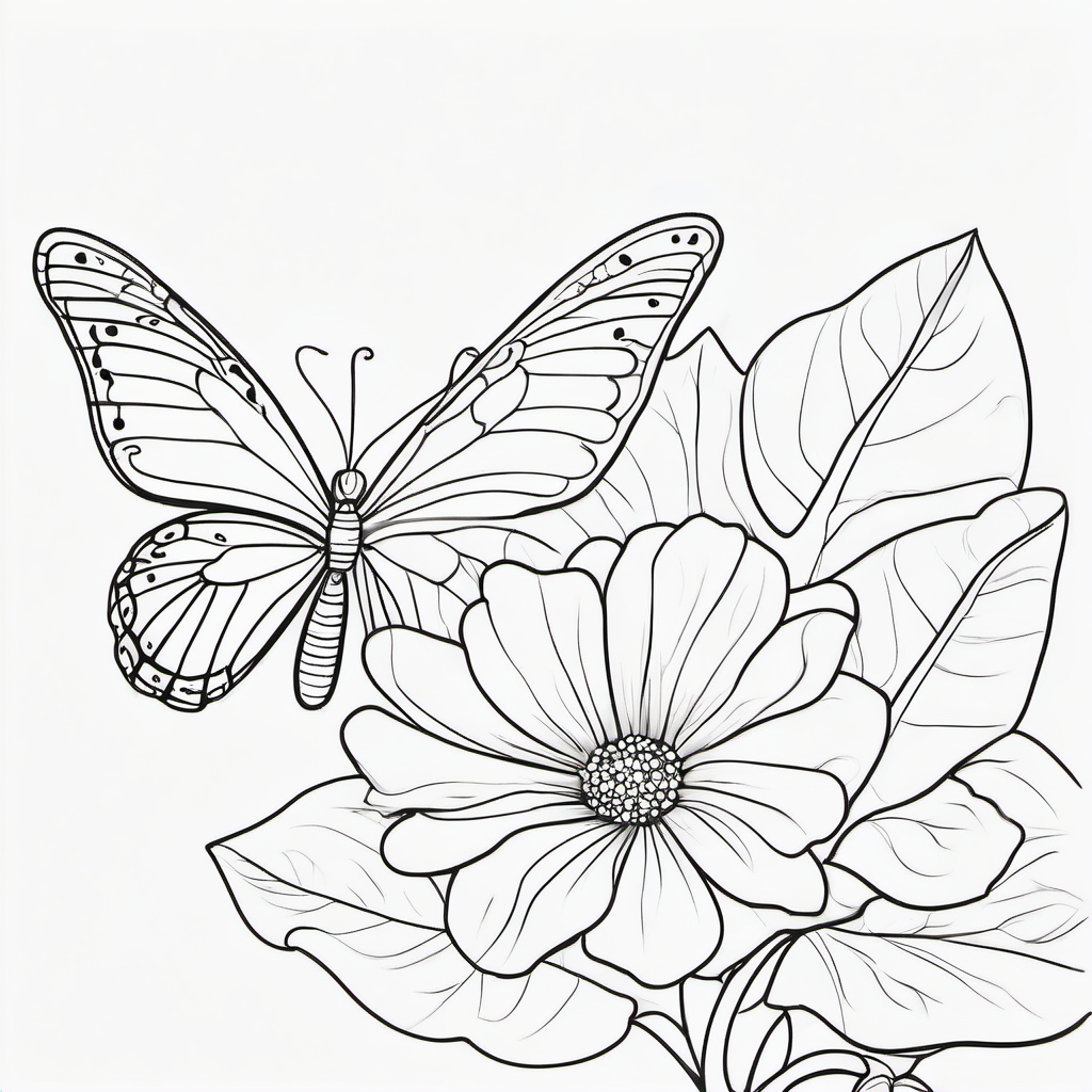 Butterfly World coloring page 2
