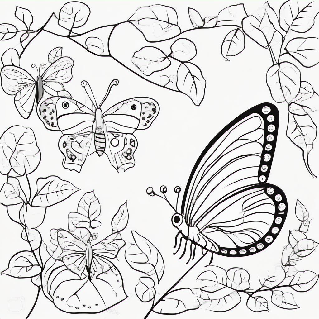 Butterfly World coloring page 5