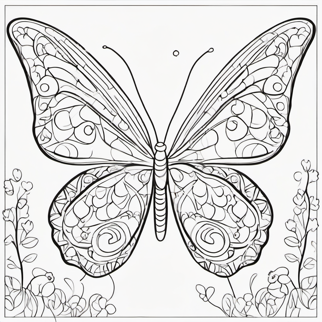Butterfly World coloring page 6