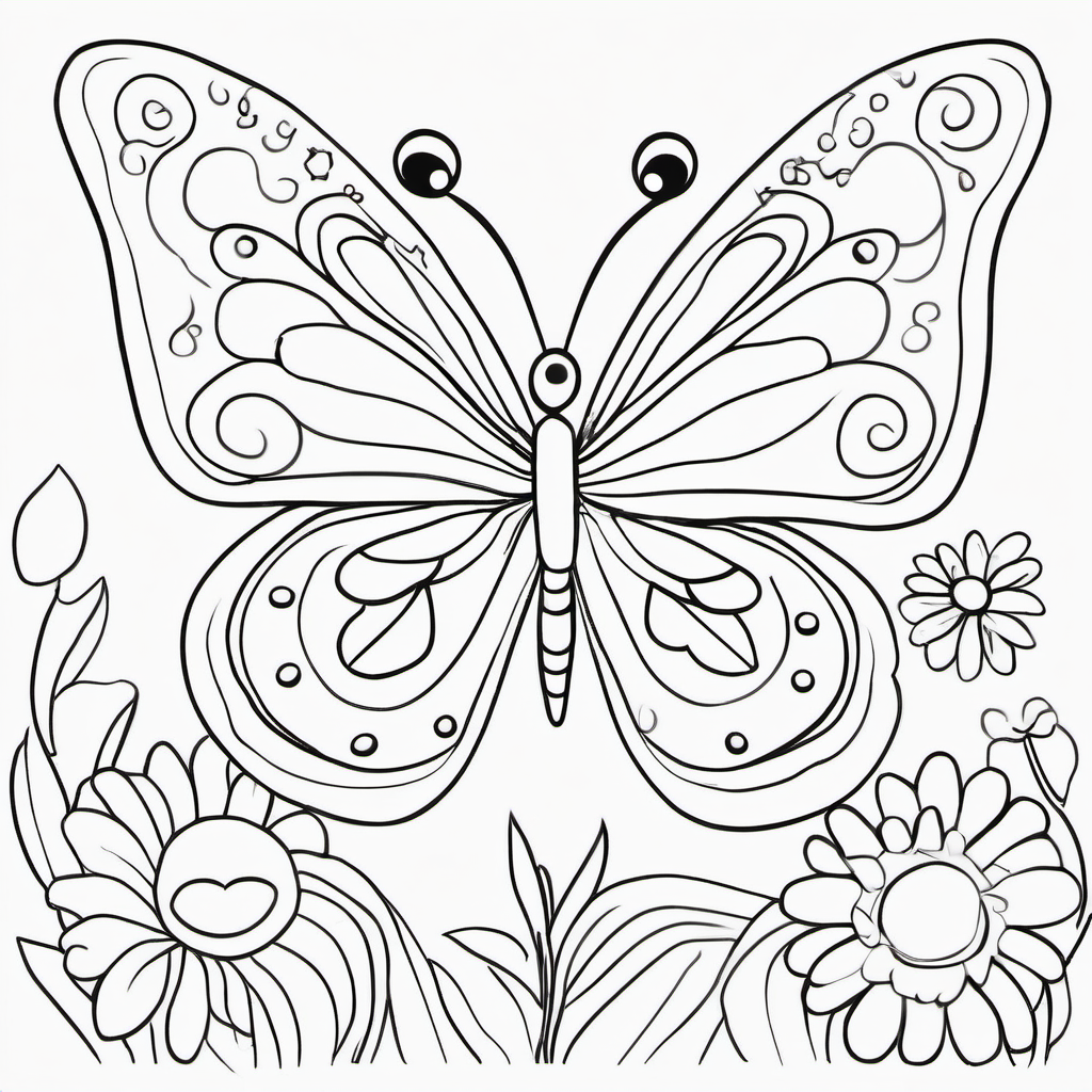 Butterfly World coloring page 8
