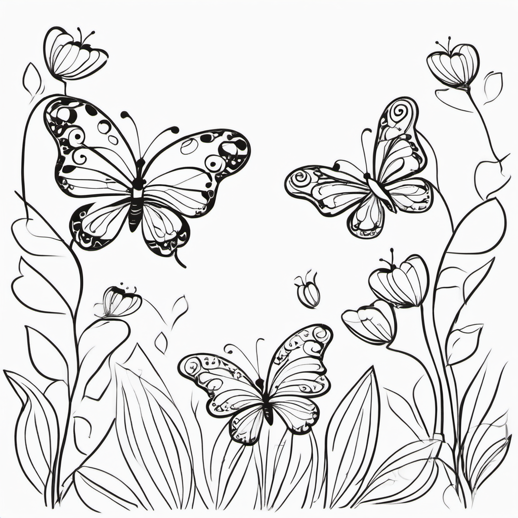 Butterfly World coloring page 9
