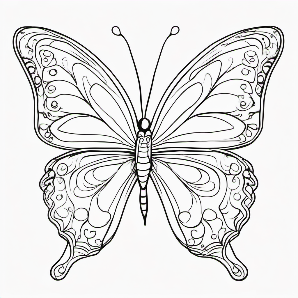 Butterfly World coloring page 10