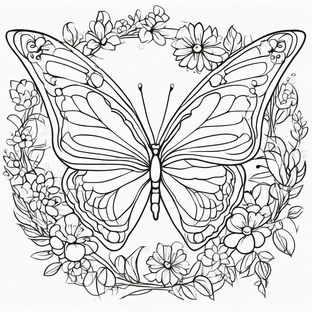 Butterfly World coloring page 12