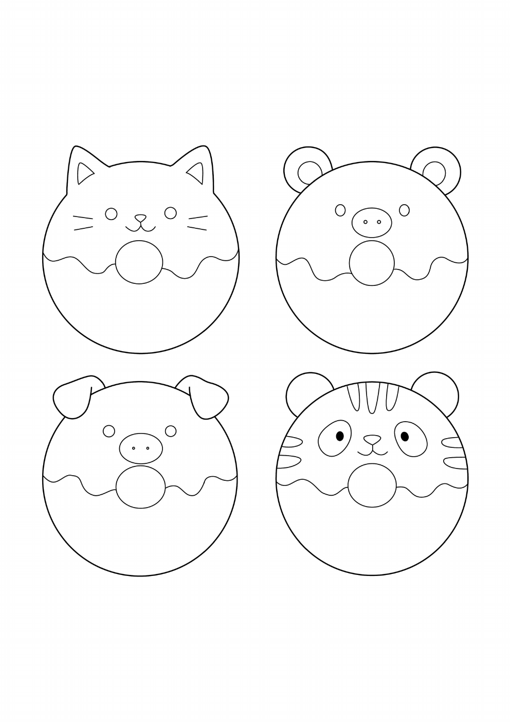 Donut Coloring Book coloring page 5