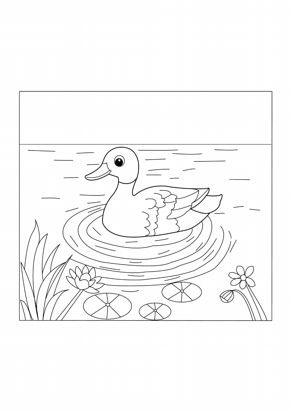 Duck Coloring Book coloring page 1