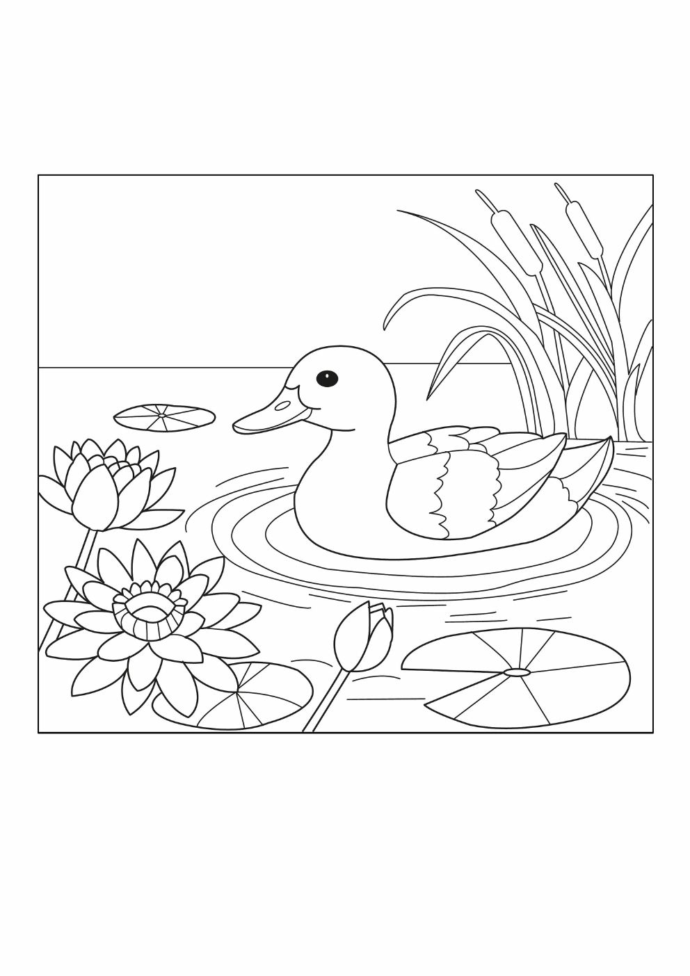 Duck Coloring Book coloring page 9