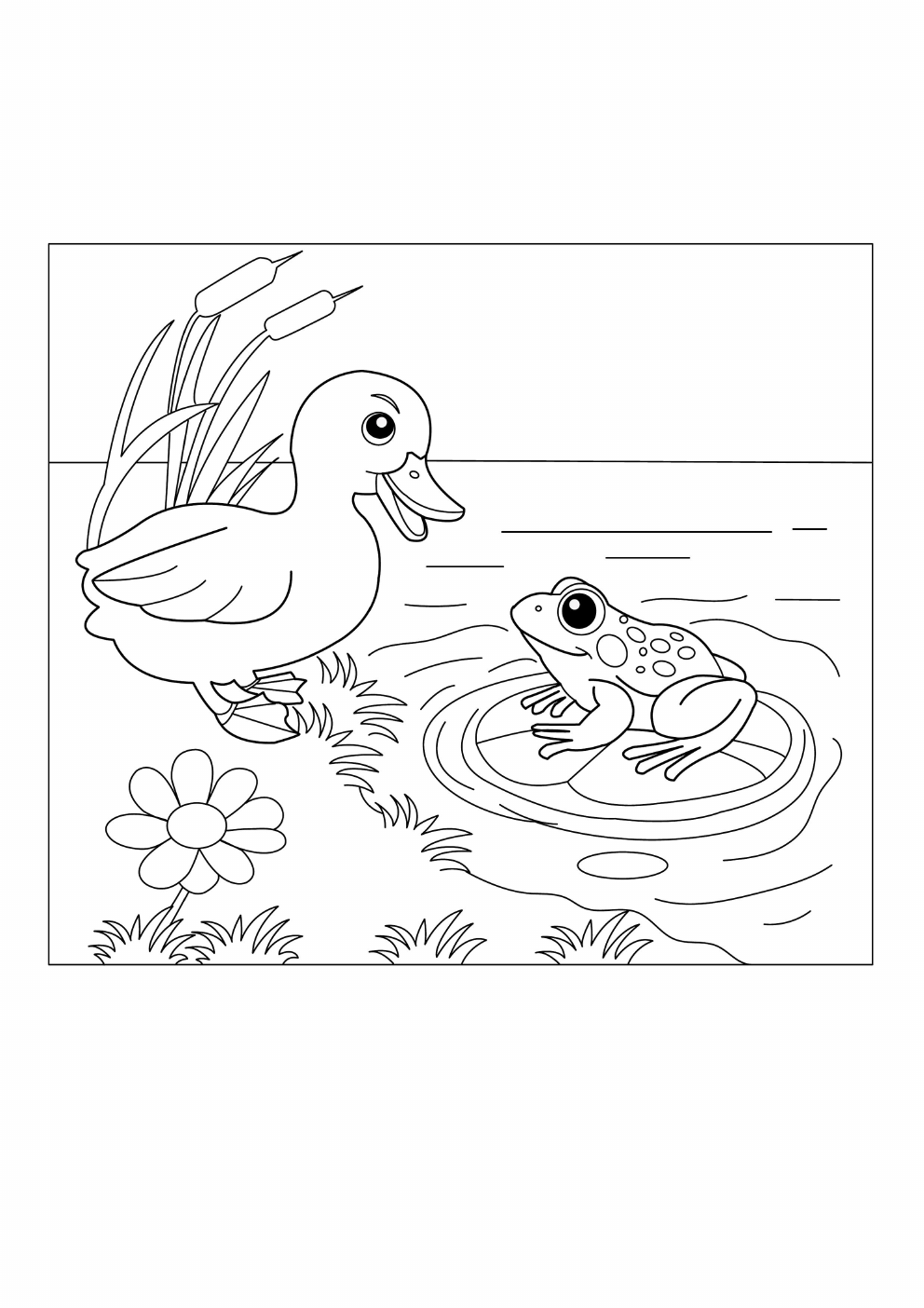 Duck Coloring Book coloring page 10