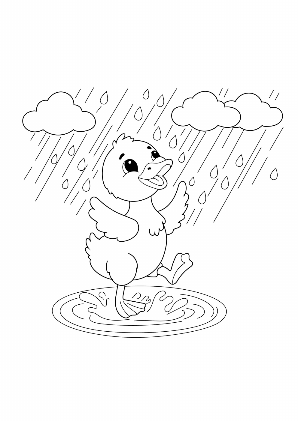 Duck Coloring Book coloring page 12