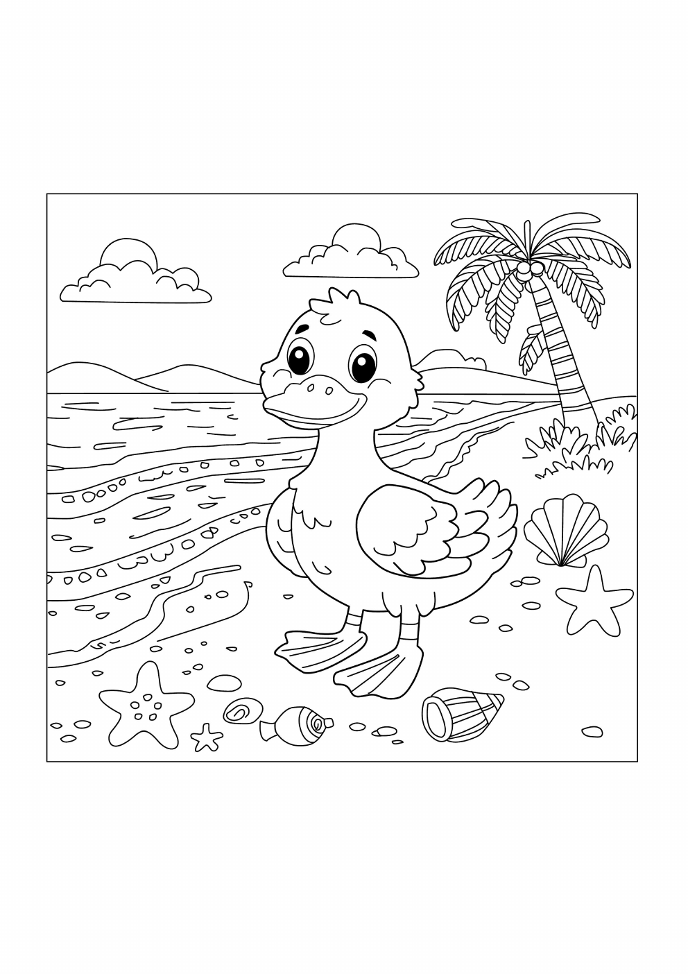 Duck Coloring Book coloring page 13