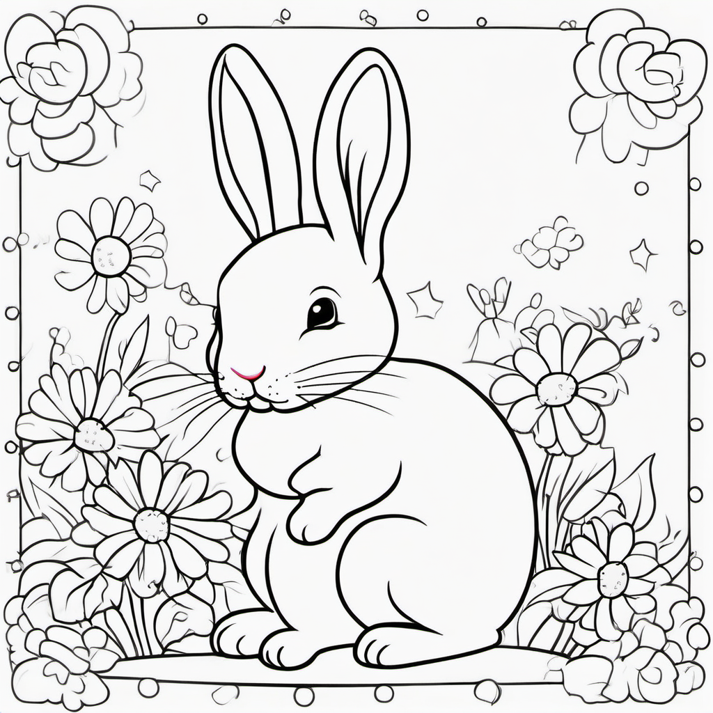 Enchanted Forest Animals coloring page 1