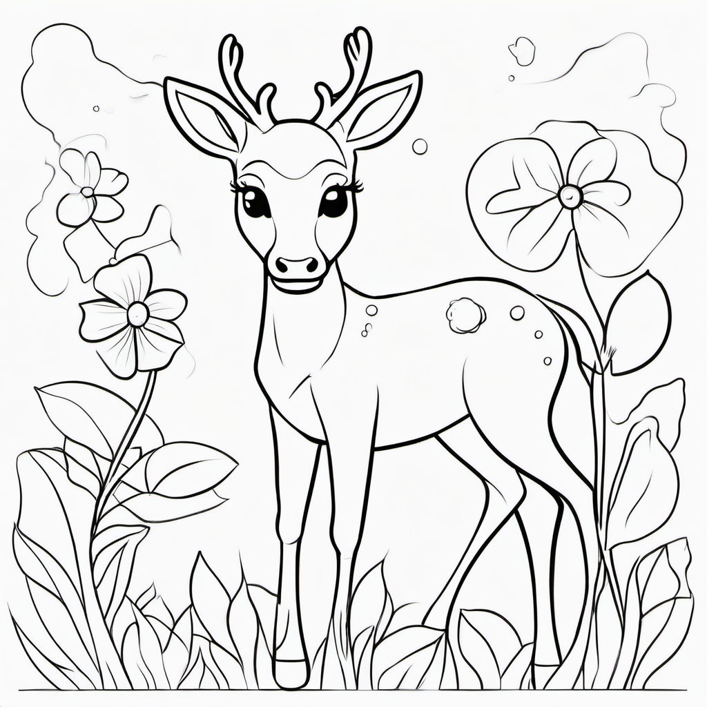 Enchanted Forest Animals coloring page 5
