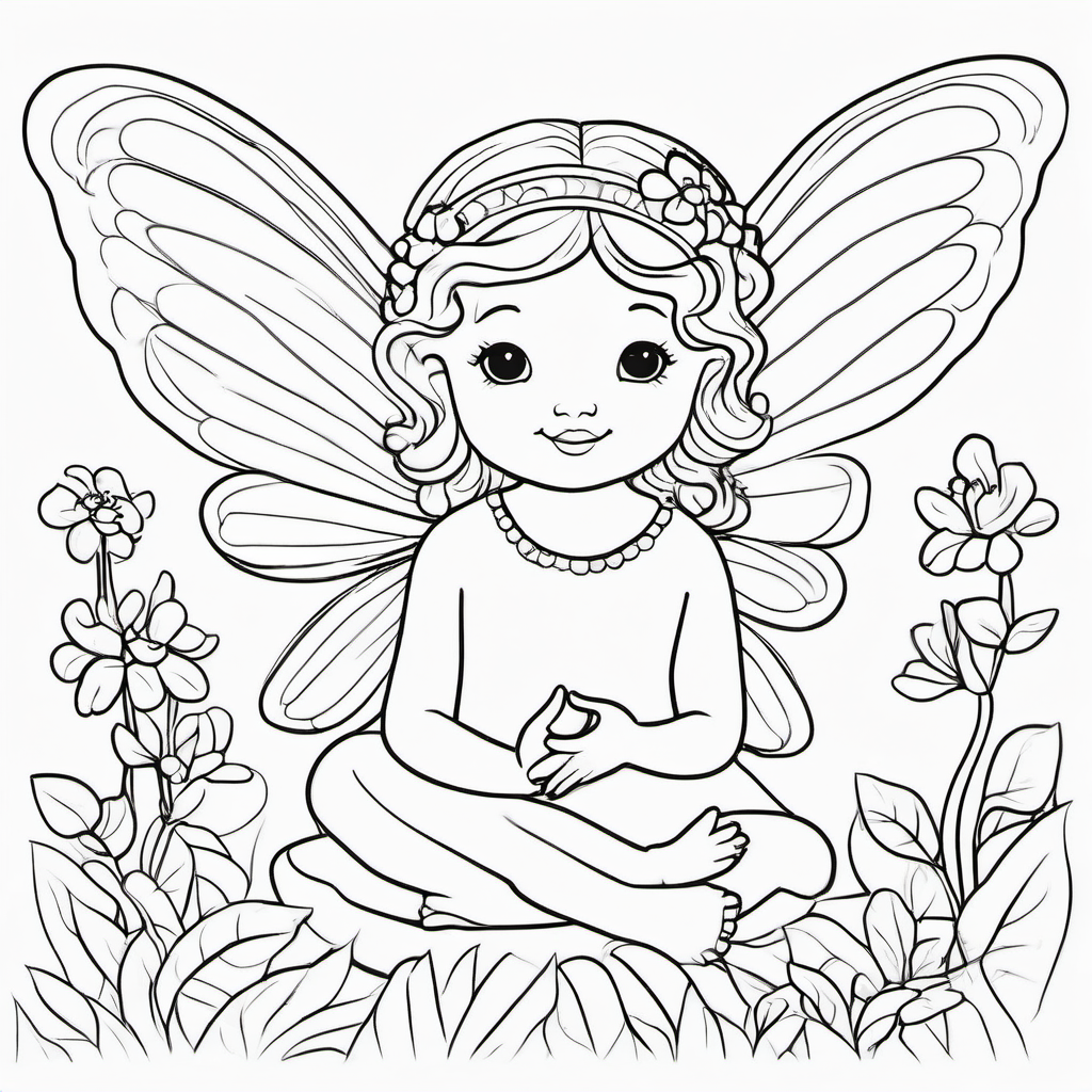 Fairy World coloring page 1
