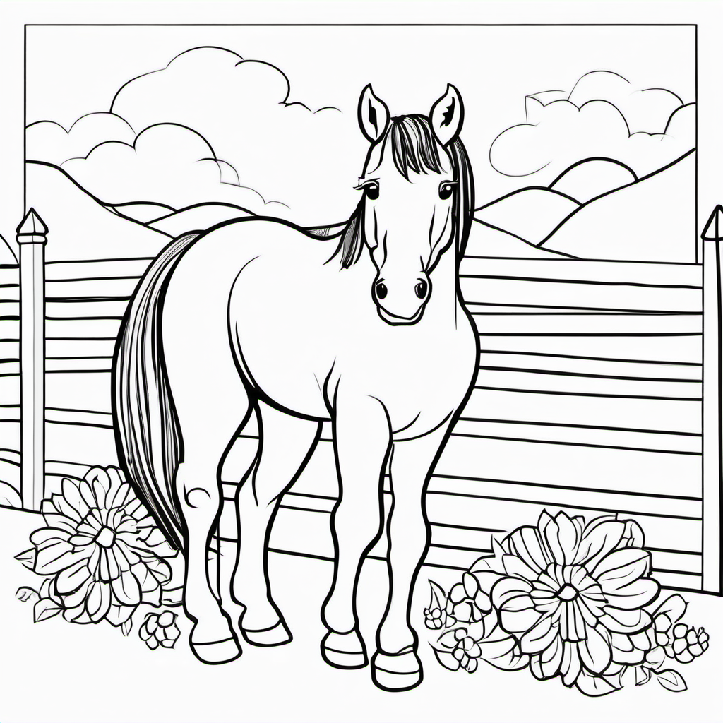 Farm Friends coloring page 2