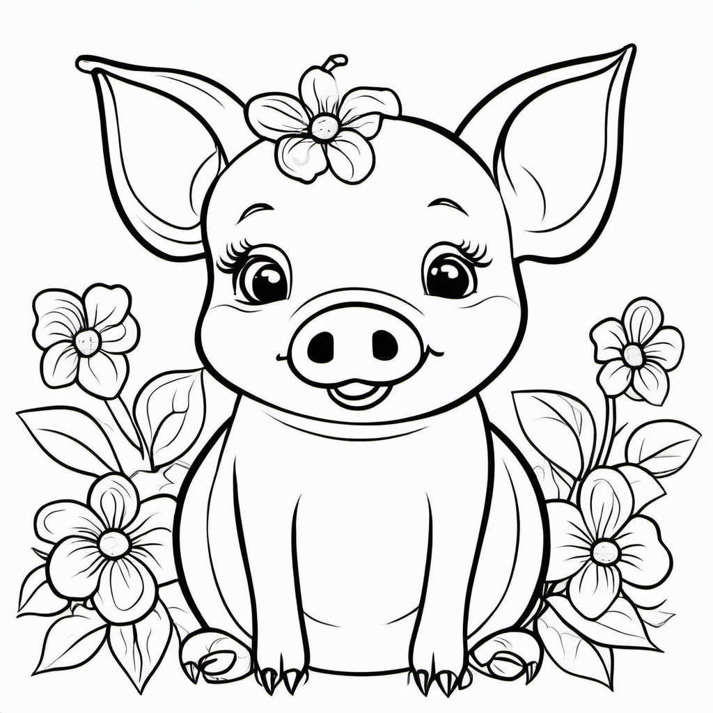 Farm Friends coloring page 4
