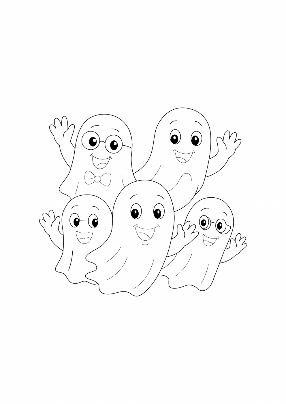 Ghost Coloring Book coloring page 2