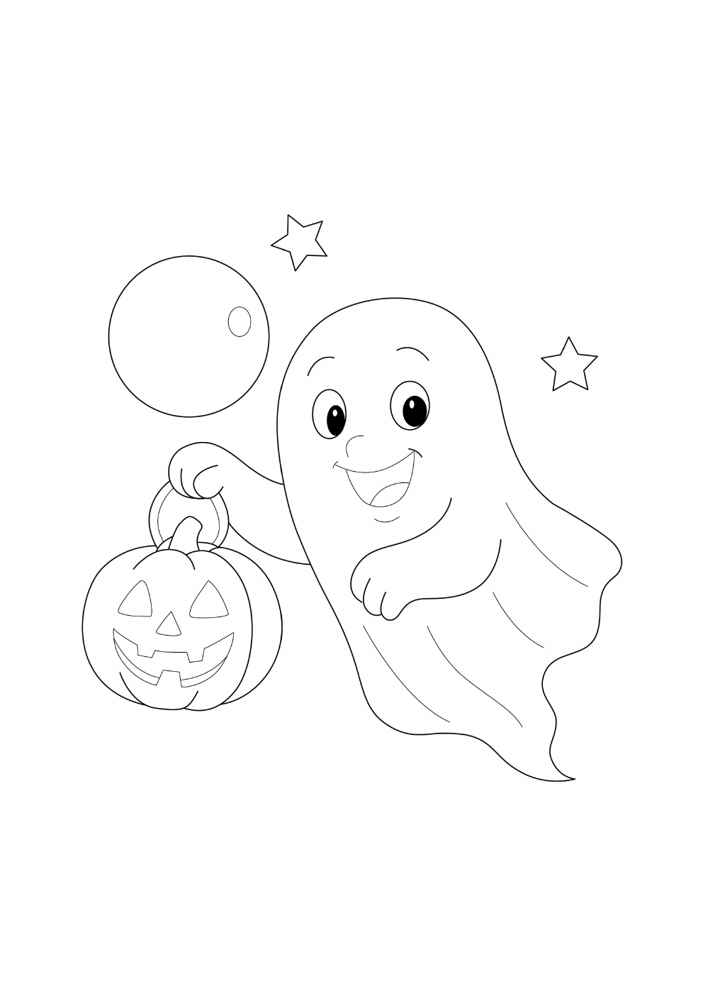 Ghost Coloring Book coloring page 3