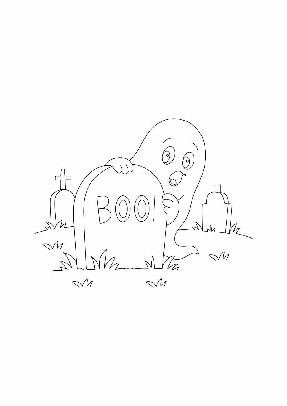 Ghost Coloring Book coloring page 5