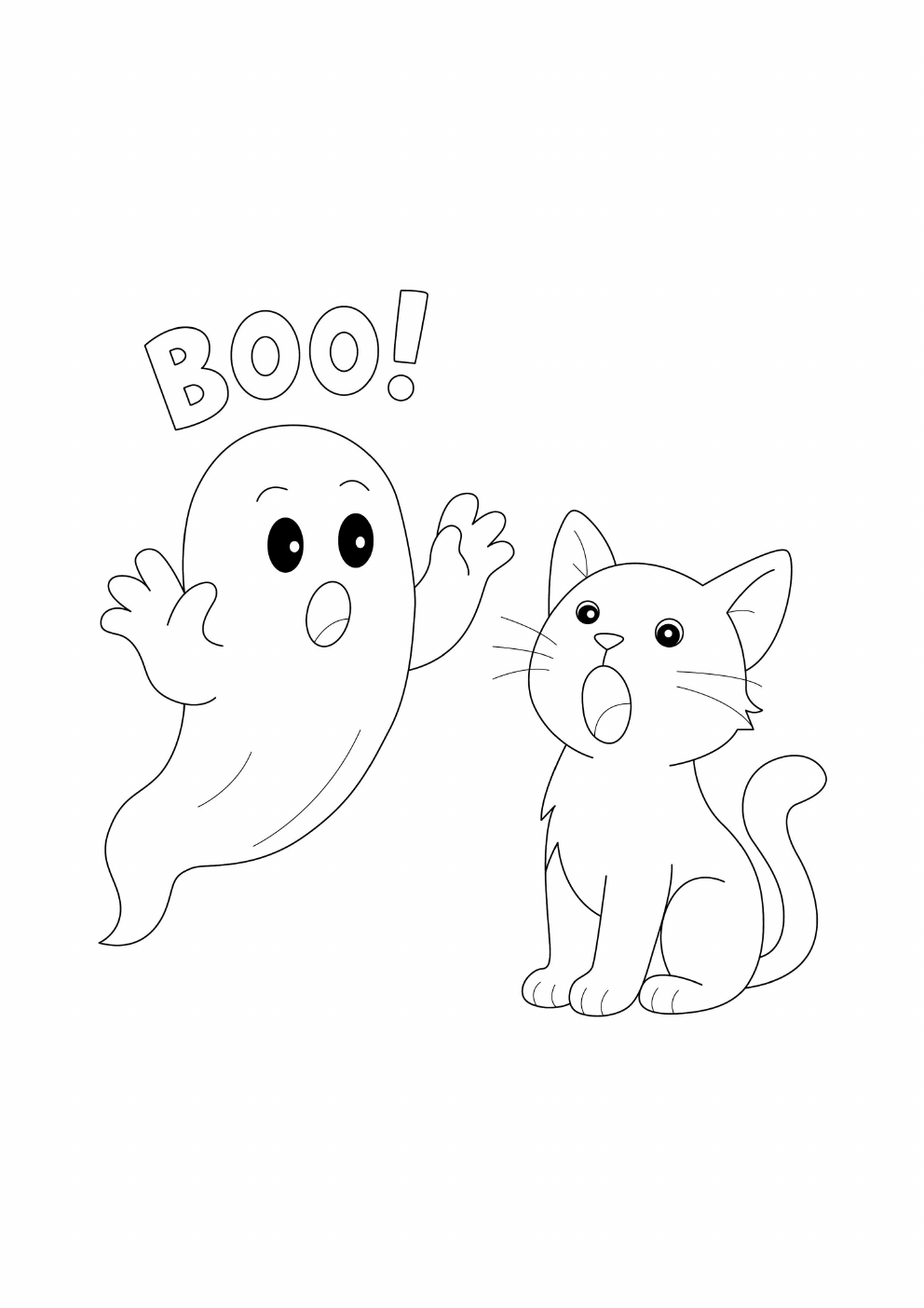 Ghost Coloring Book coloring page 7