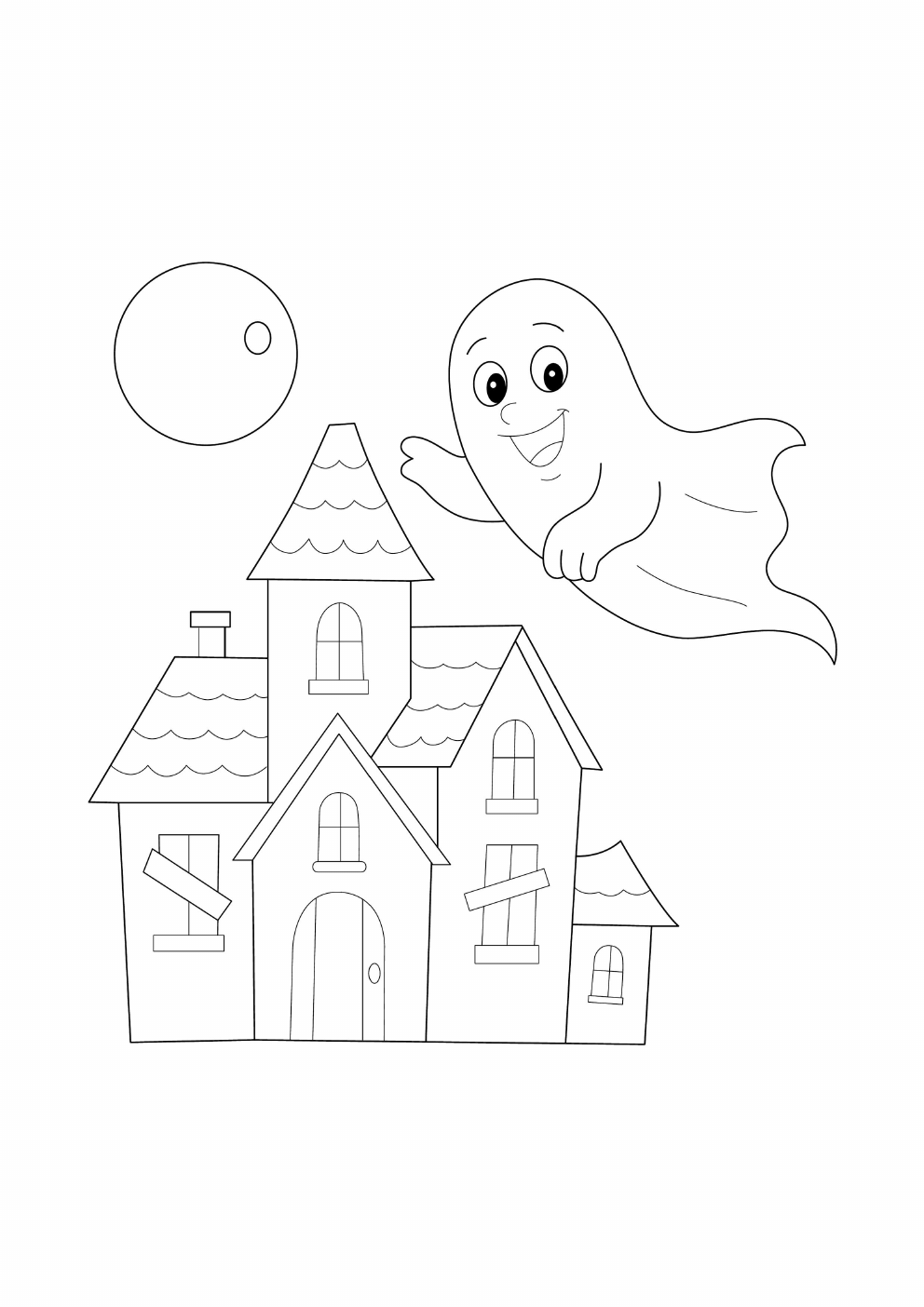 Ghost Coloring Book coloring page 11