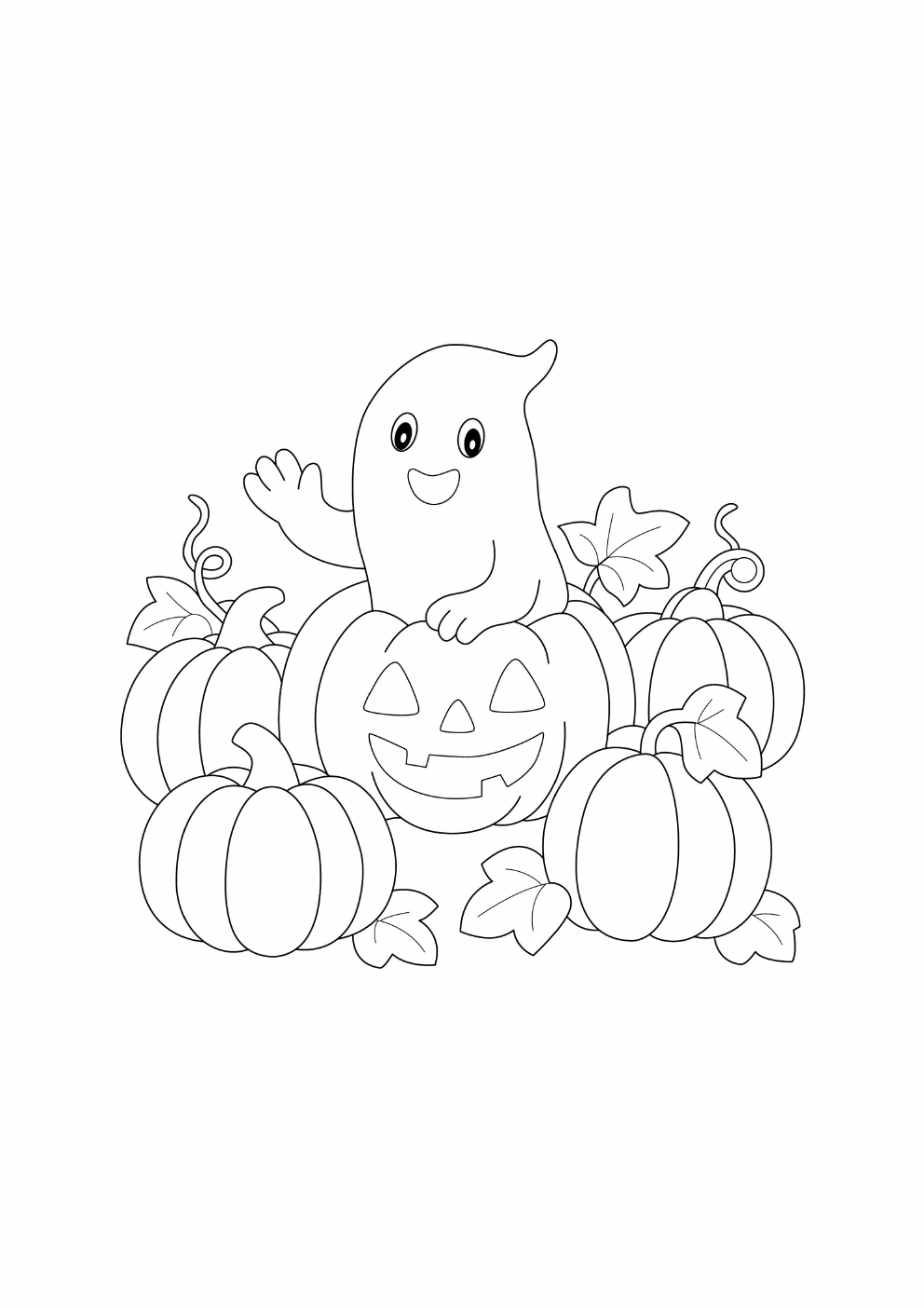 Ghost Coloring Book coloring page 12