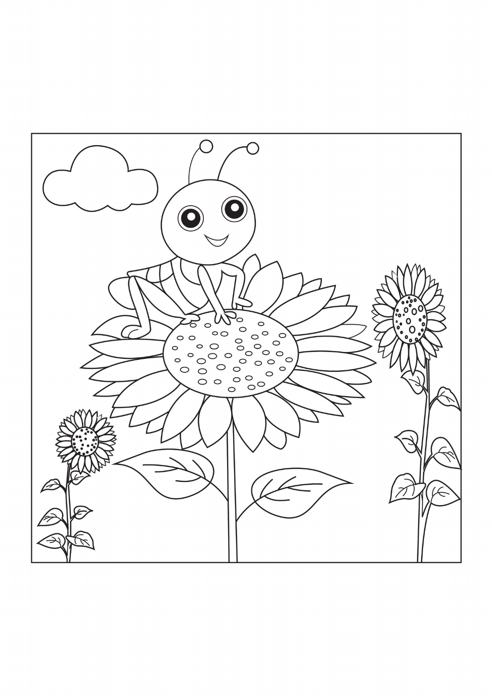 Grasshopper Coloring Book coloring page 1