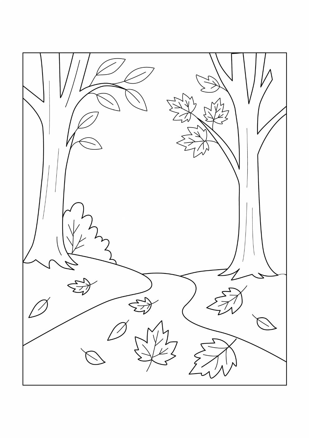 Leaves Coloring Book coloring page 5