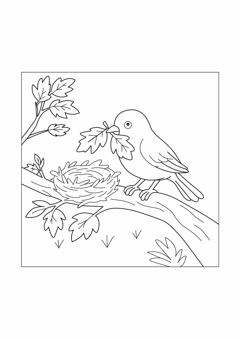 Leaves Coloring Book coloring page 7