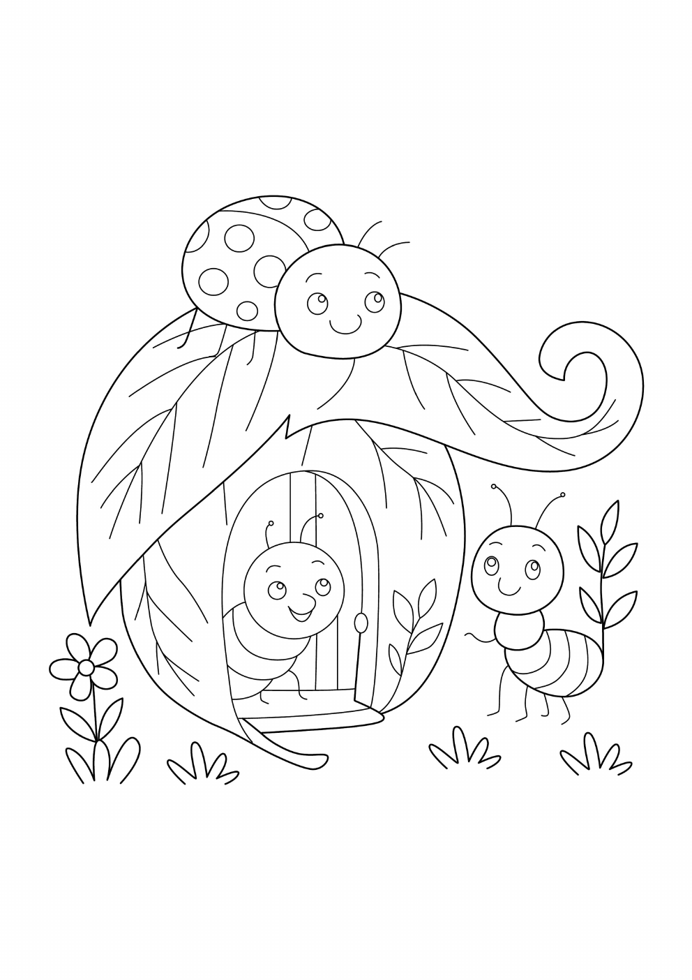 Leaves Coloring Book coloring page 10