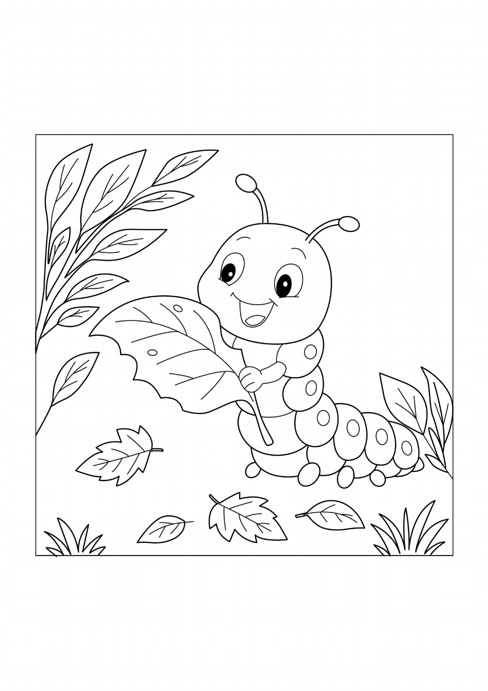 Leaves Coloring Book coloring page 12