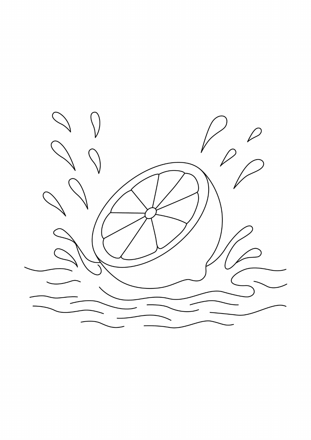 Lemon Coloring Book coloring page 1