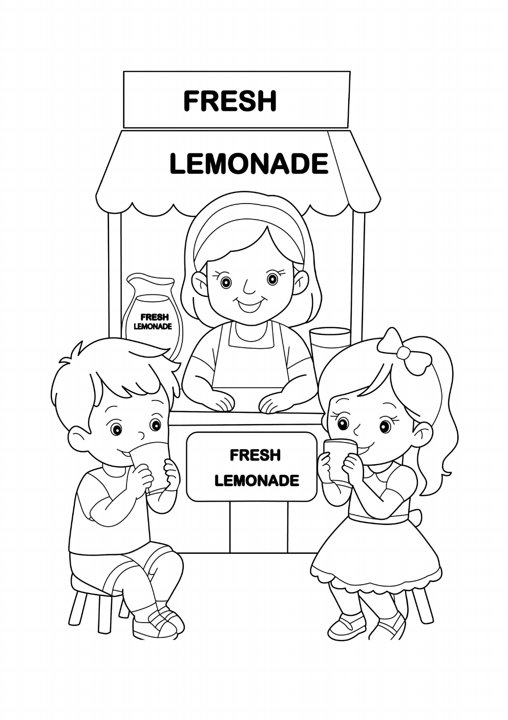 Lemon Coloring Book coloring page 3