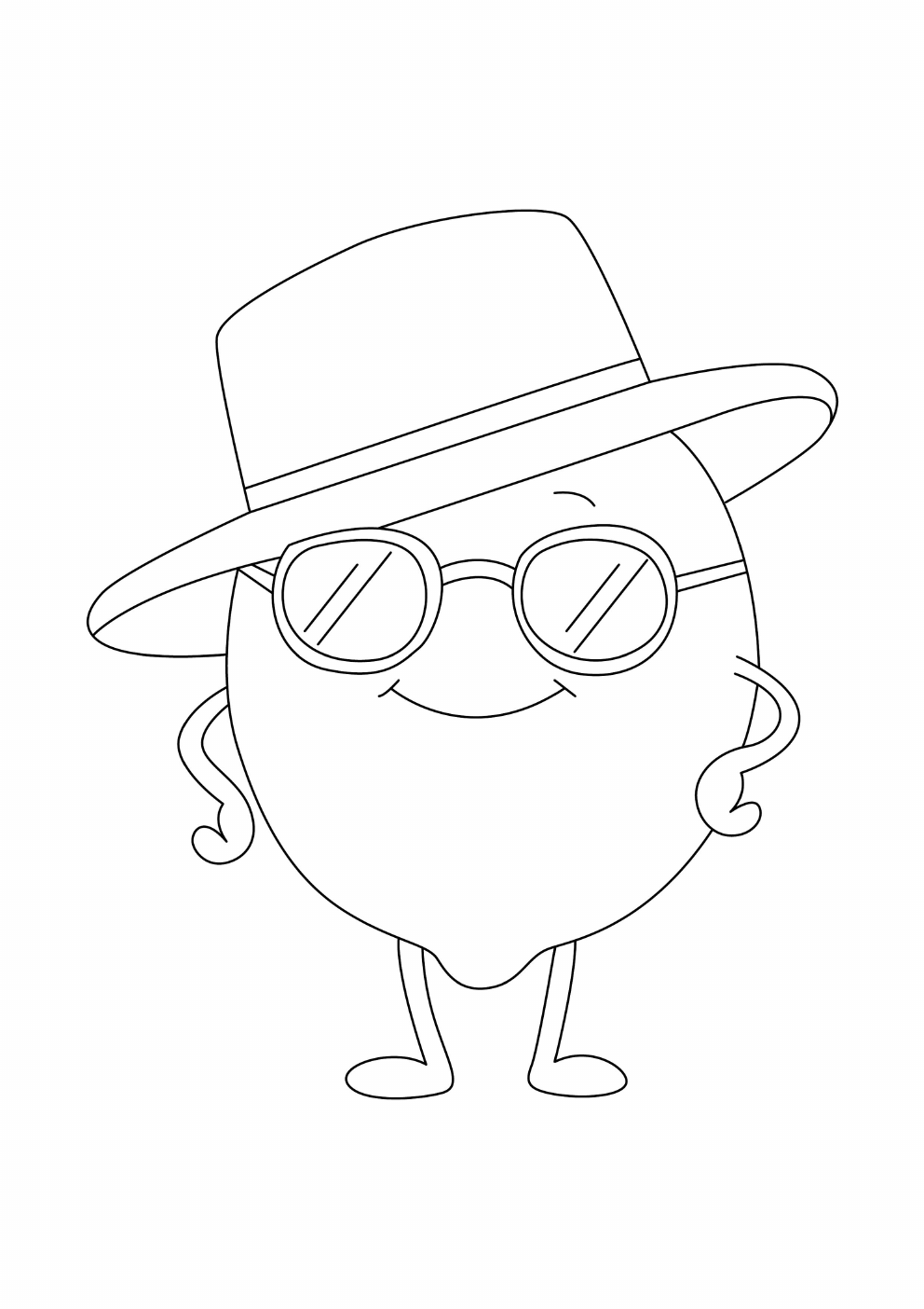 Lemon Coloring Book coloring page 4