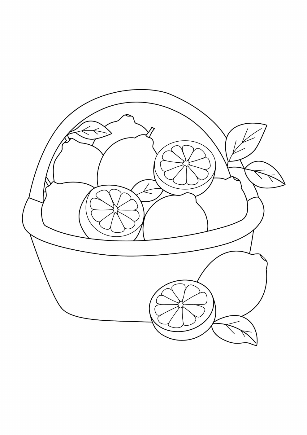 Lemon Coloring Book coloring page 6