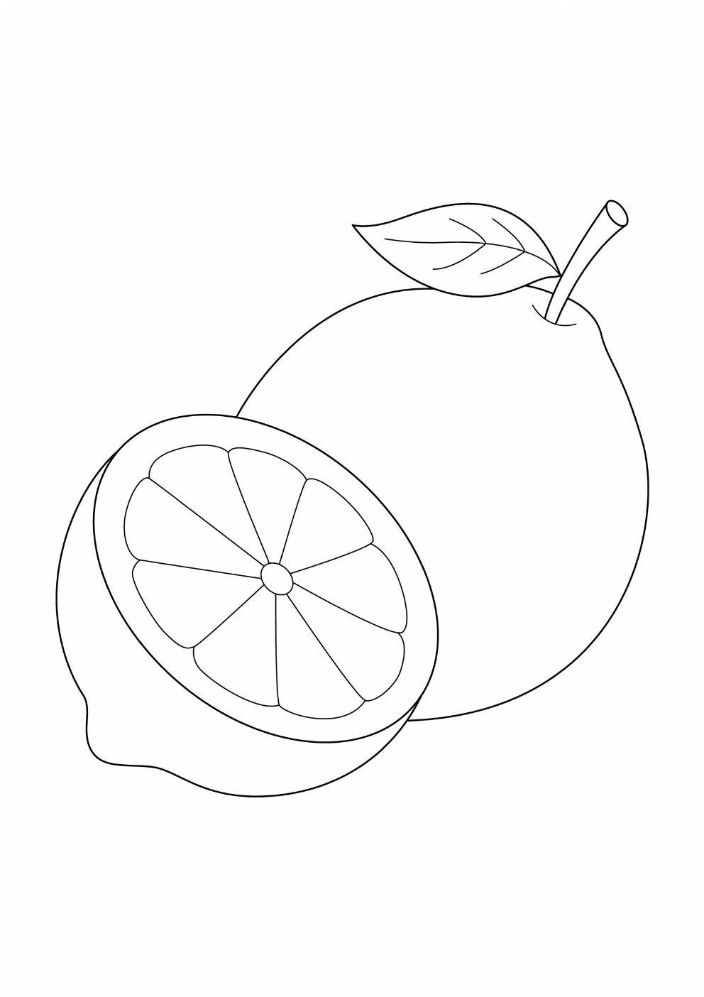 Lemon Coloring Book coloring page 8