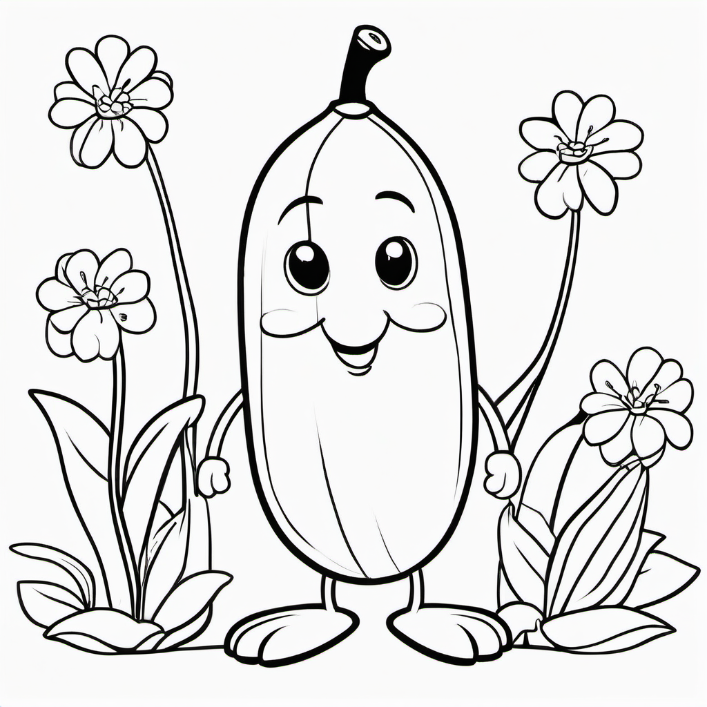 My First Fruits and Vegetables coloring page 2