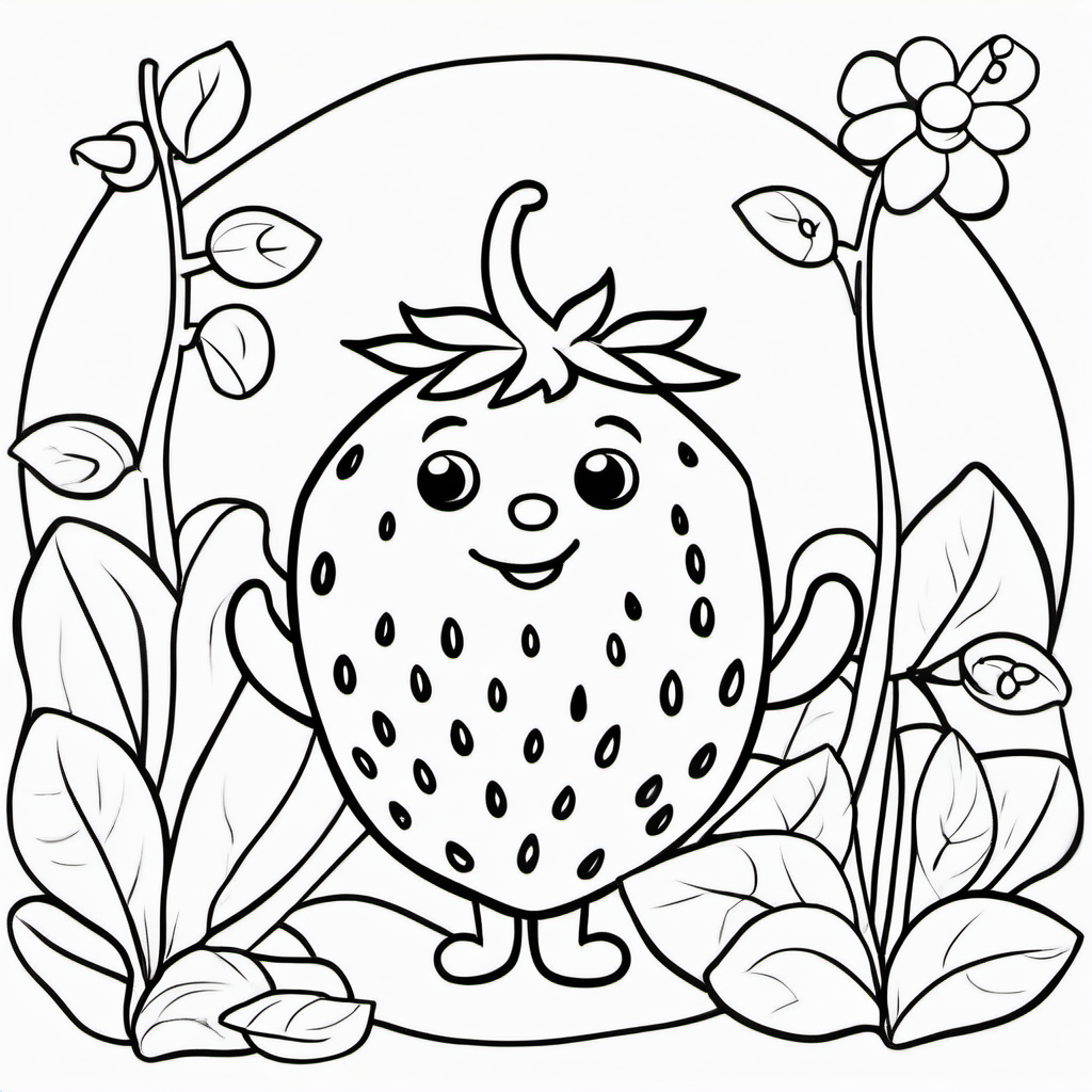 My First Fruits and Vegetables coloring page 3