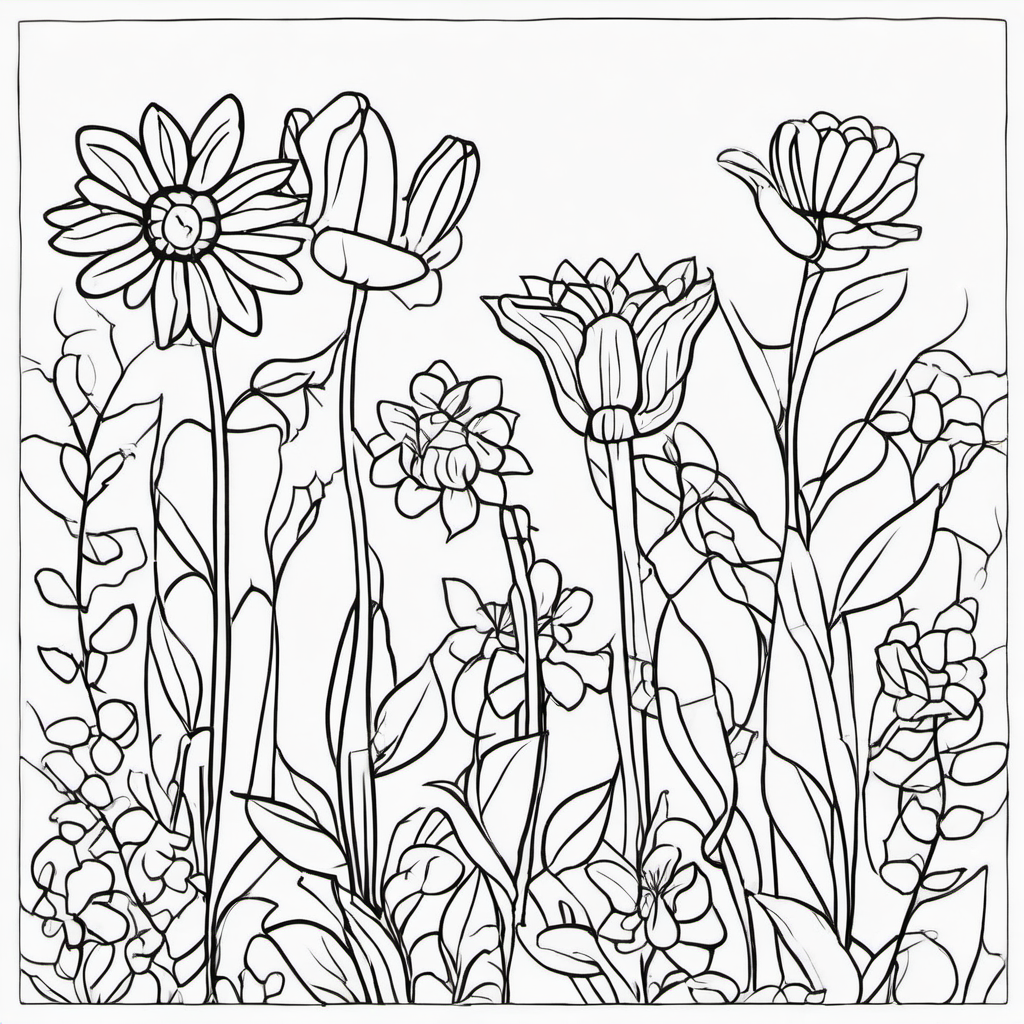 My Flower Garden coloring page 5