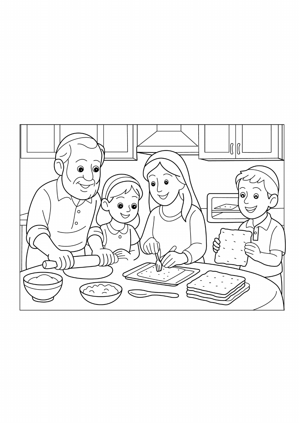 Passover Coloring Book coloring page 2