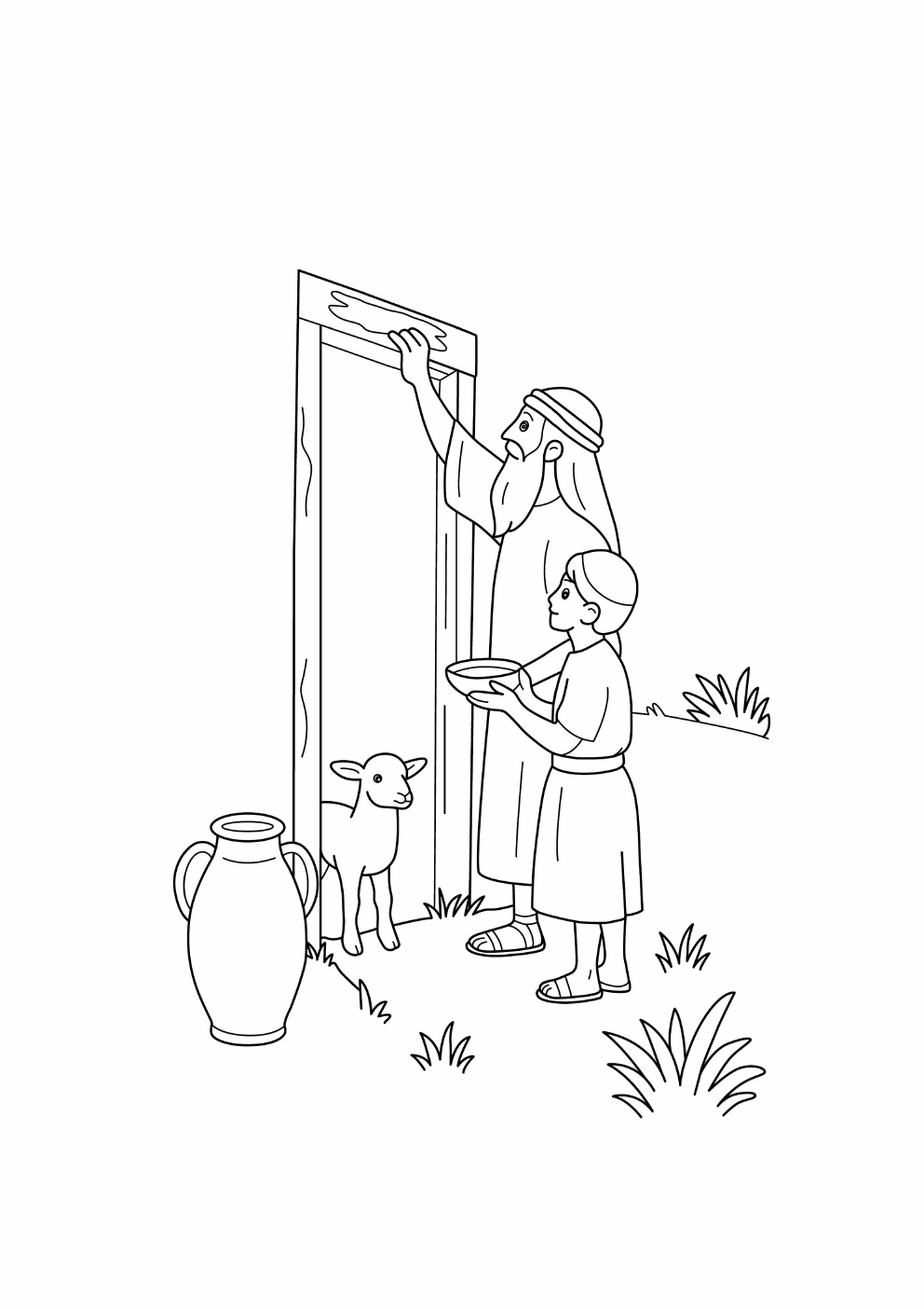 Passover Coloring Book coloring page 3