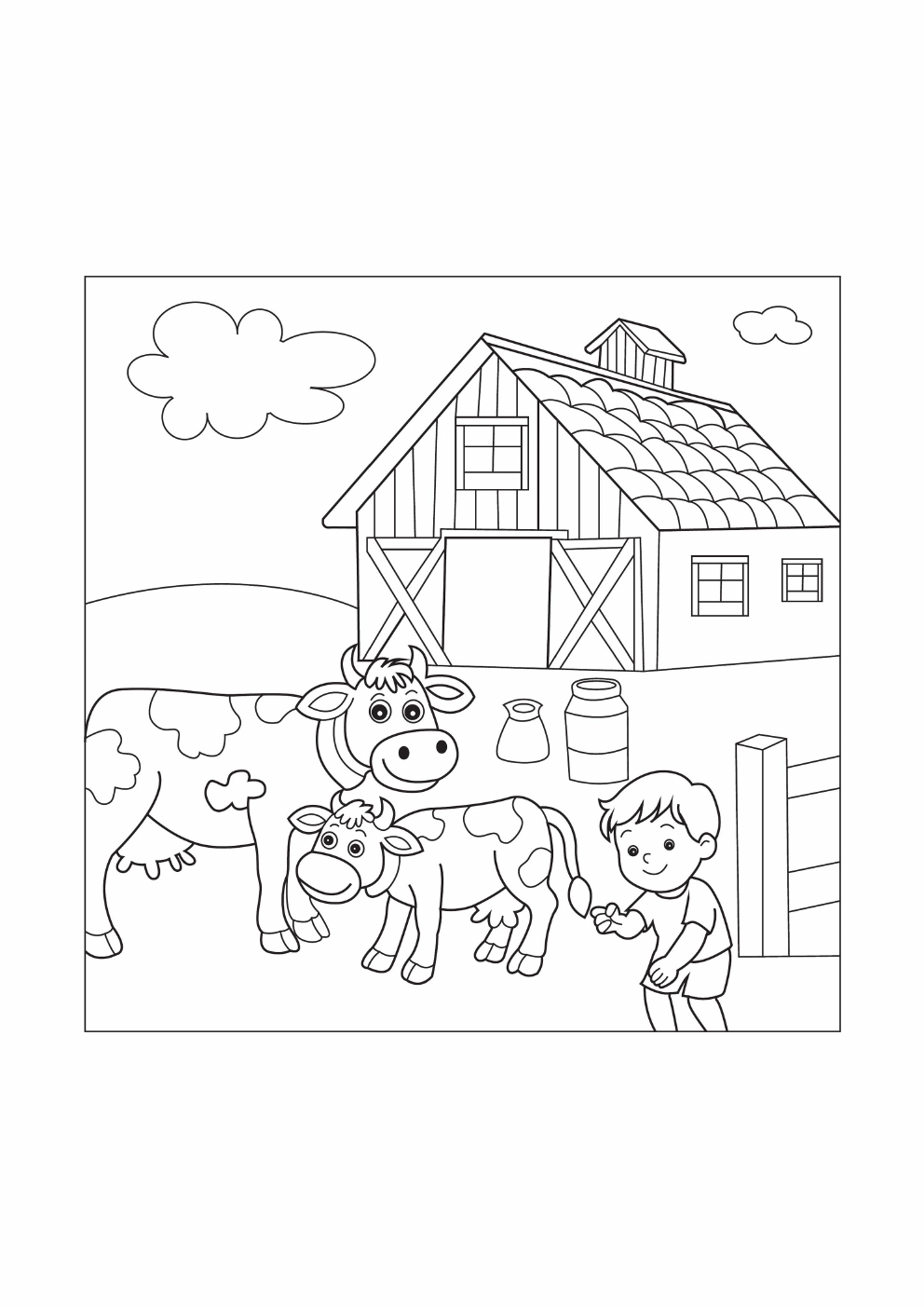 Scenery Coloring Book coloring page 3